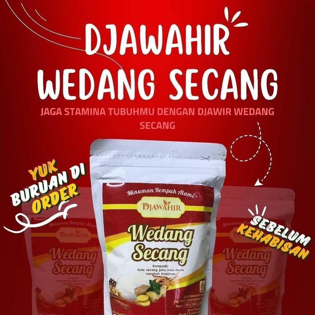 

TERMURAH DJAWAHIR Wedang Secang @250gr AS
