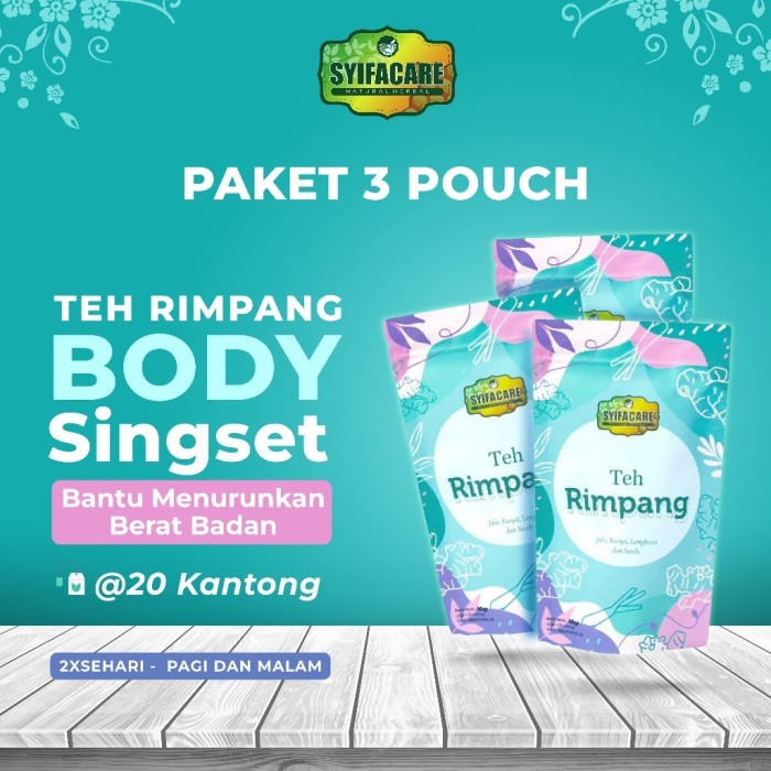 

SYIFACARE Teh Rimpang - Bundling 3 Pack 30 Hari JSR Suplemen Daya Tahan Tubuh Diet Langsing Detox