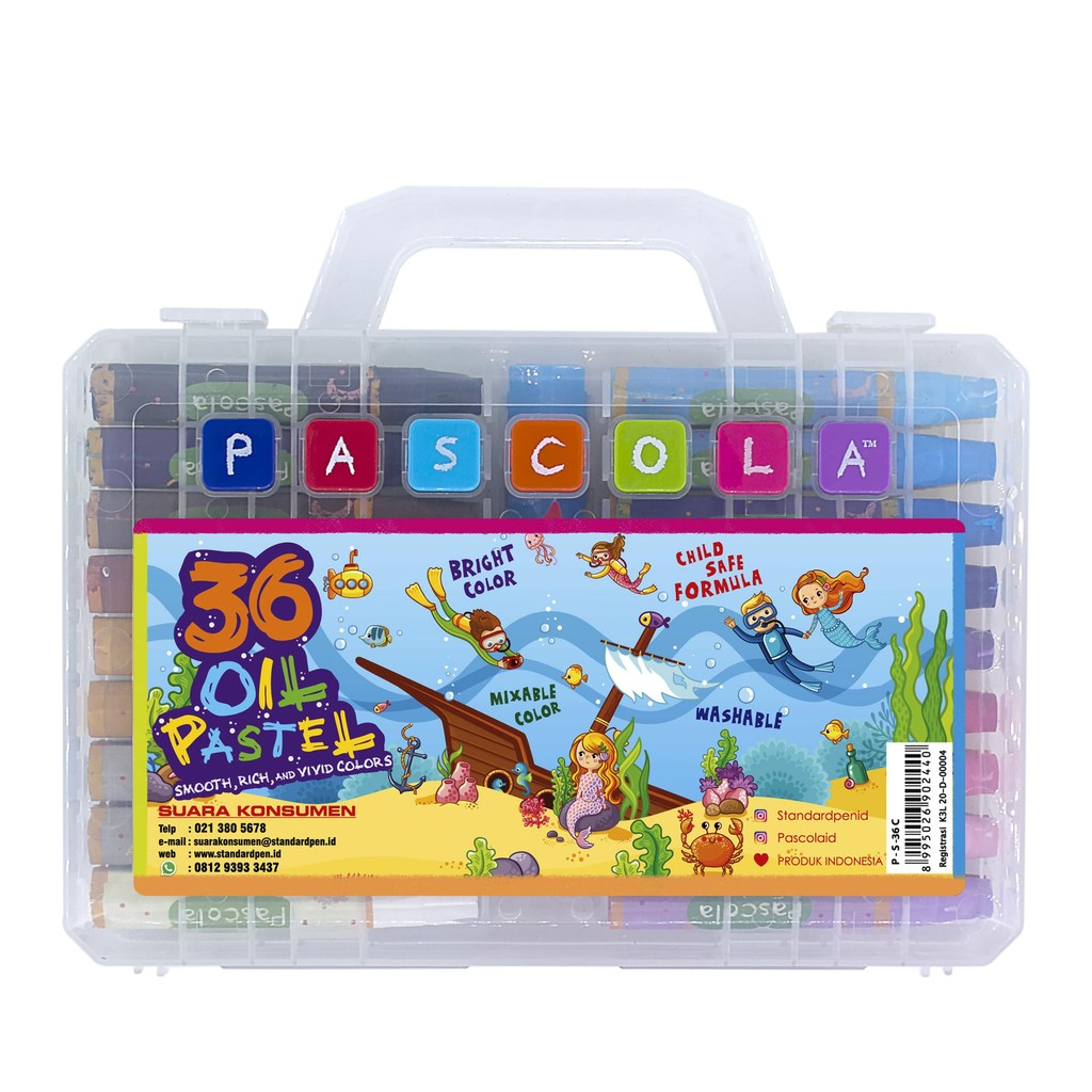 

CRAYON PASCOLA OIL PASTEL SET 36 / KRAYON ANAK ANAK ISI 36 WARNA