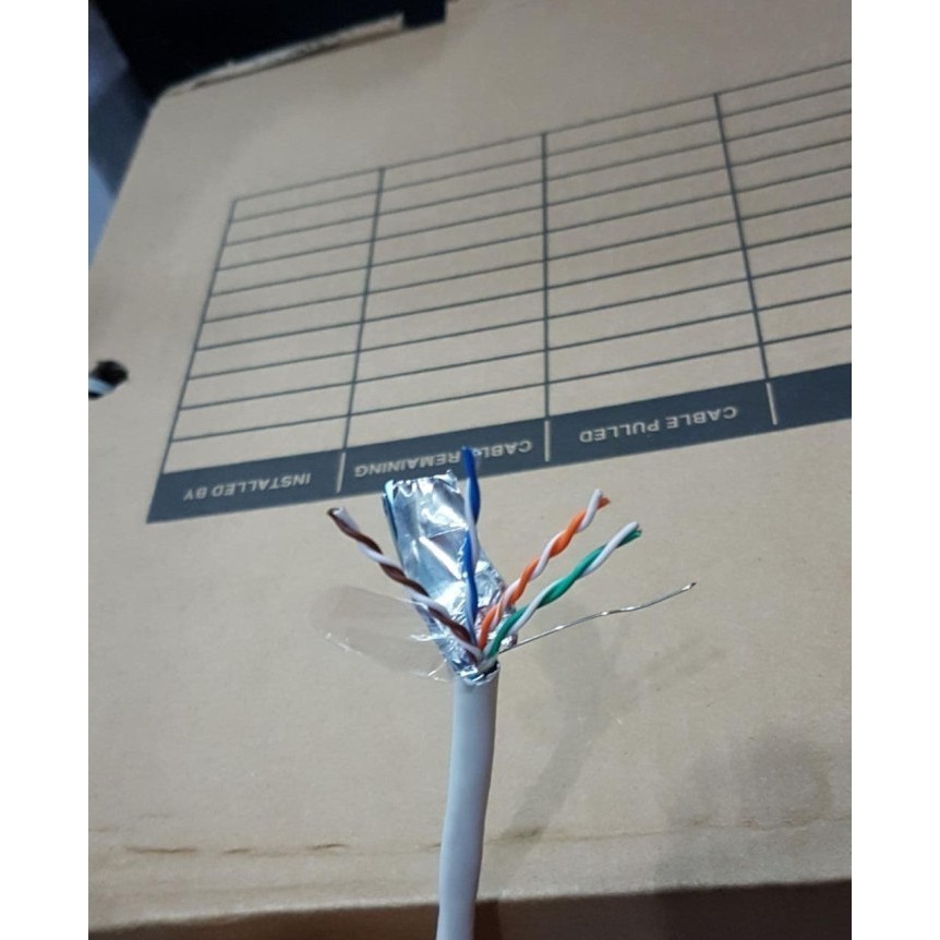 AMP Kabel STP / FTP Cat5 / cat.5e Kabel Lan Cat 5 Eceran / Meteran