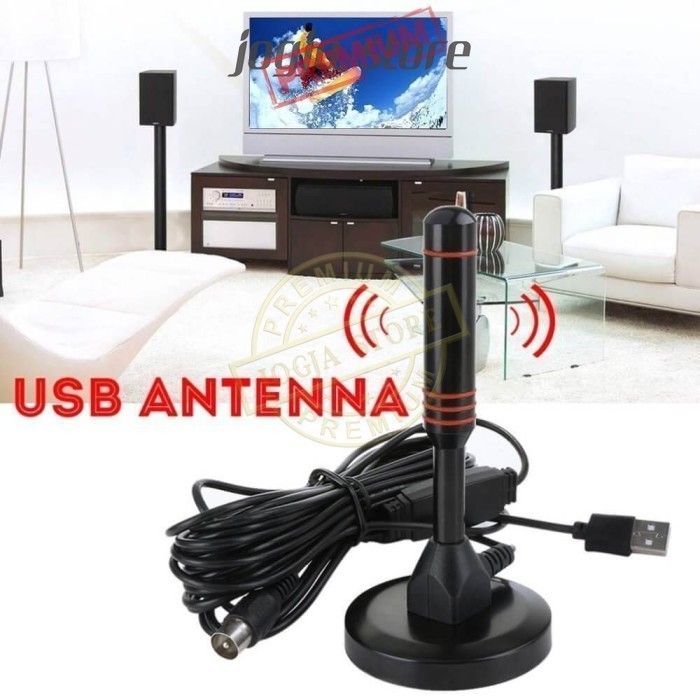 Antena Stick TV Digital Indoor USB DVB-T2 25dB ISDB High Gain EL05
