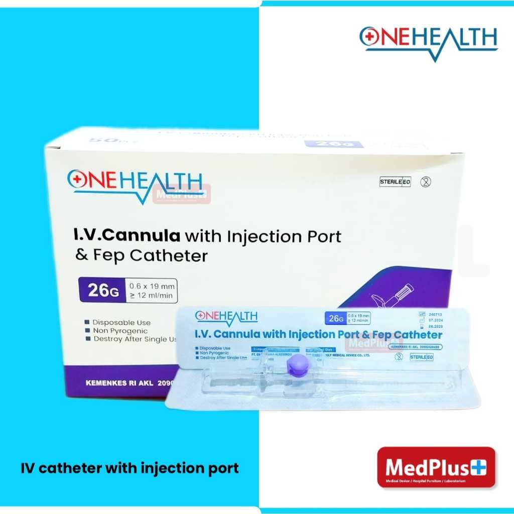 IV Catheter 26 G With Injection Port Onehealth / Pcs