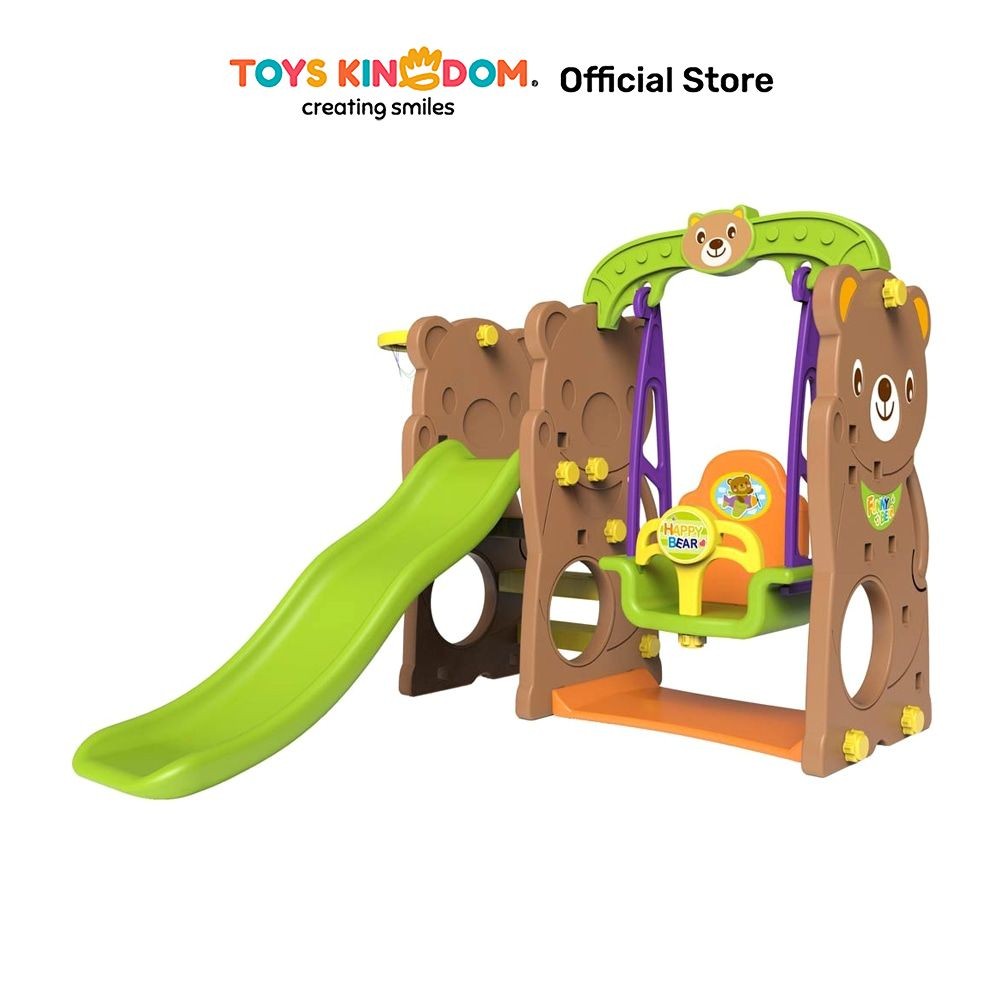 Toys Kingdom Paso Perosotan Dengan Ayunan Anak Bear Chd-161 Mainan Papan Seluncuran Anak Fun Kids Sl