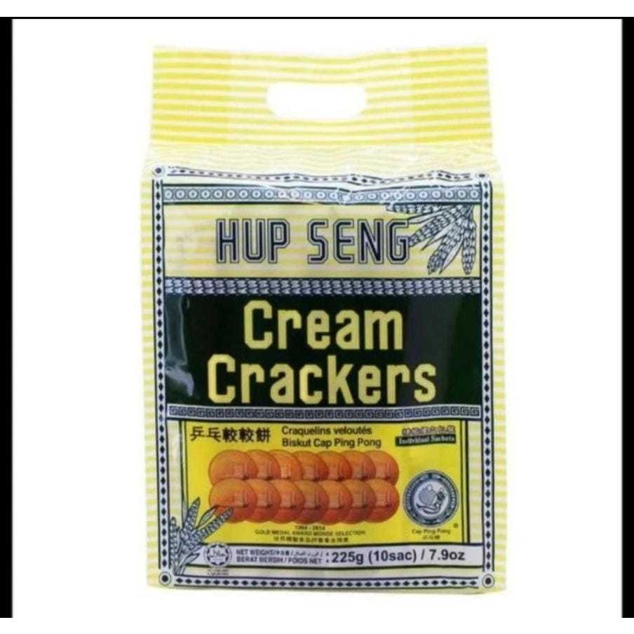 

HUP SENG CREAM CRACKERS INDIVIDUAL SACHETS PACK 10'S X 22.5 GR