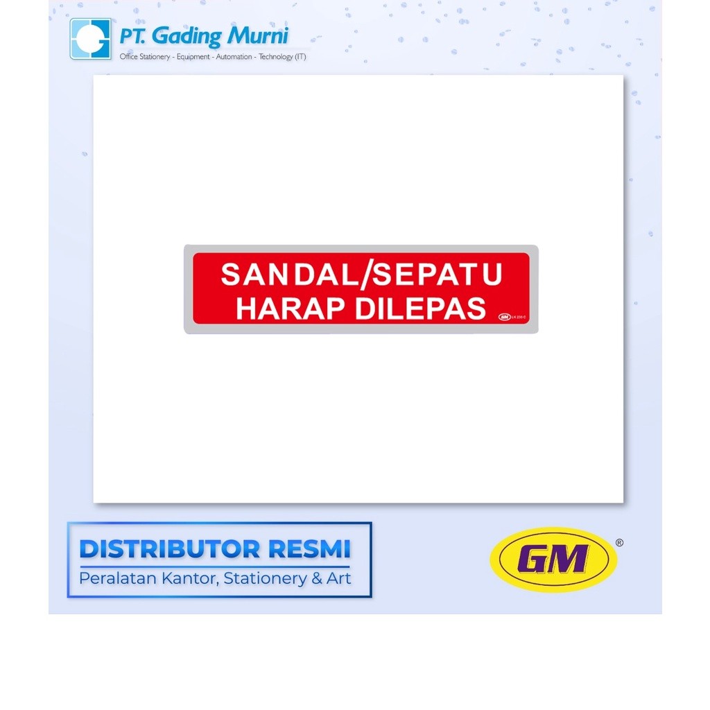 

GM LABEL KECIL LK 235 WARNA SANDAL SEPATU HARAP DI LEPAS