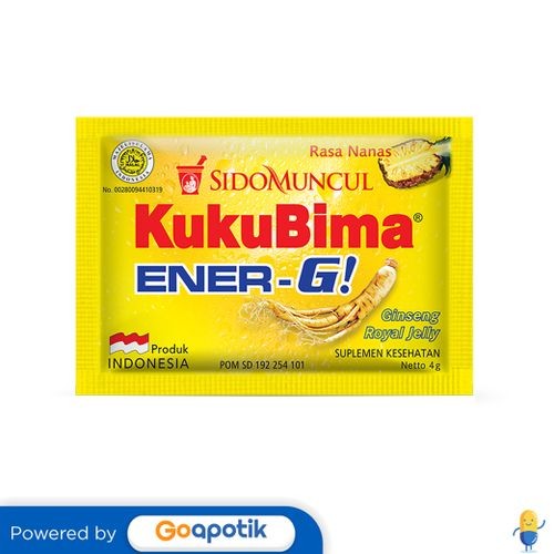 

Kukubima Ener-G Nanas 4.5 Gram Sachet