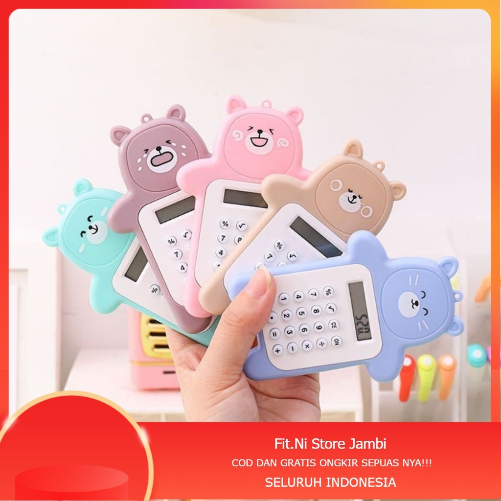 

Calculator Mini Portable Motif Bear / Alat Menghitung Pejumlahan Pengurangan Perkalian PembagiaGambar Beruang Lucu / Kalkulator 8 Digit Tombol Karet Perlengkapan ATK Anak Sekolah Kantor / Untuk Aksesoris Hadiah Ulang Tahun Souvenir Multifungsi NEW