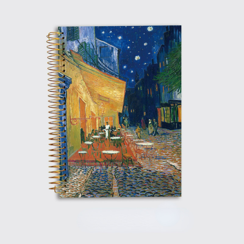 

Oil Painting Thickened Coil Journal Notebook B5 Shell Book of World Famous Paintings for Art Students