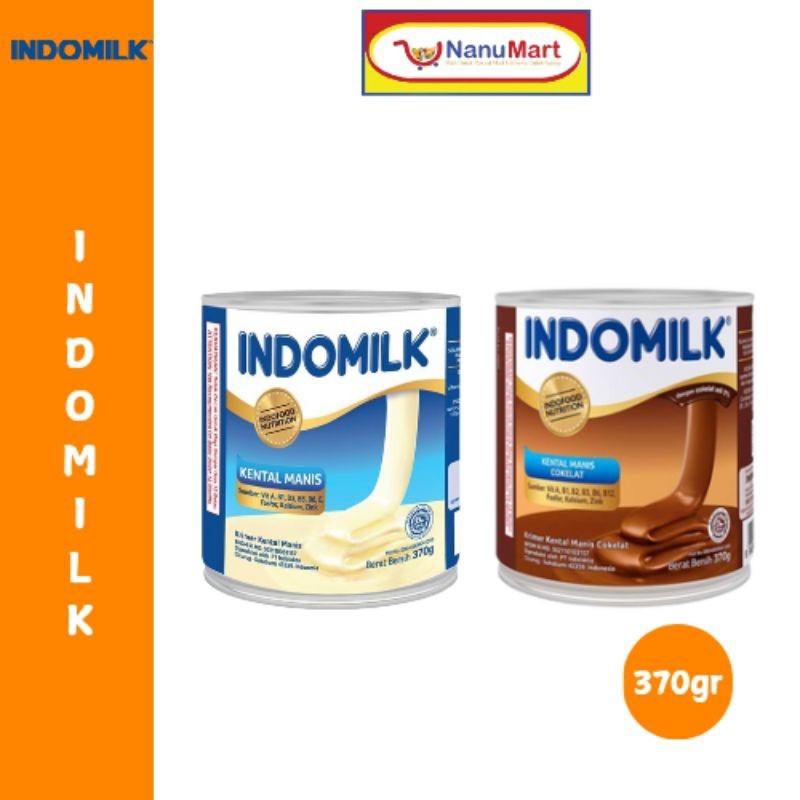 

INDOMILK SUSU KENTAL MANIS KALENG 370GR COKLAT & ORIGINAL