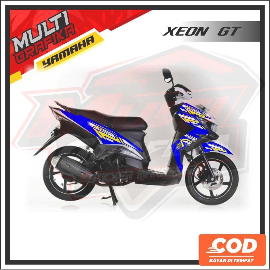 Stiker Striping Xeon GT 125 Sticker Emblem Decal Semi FUll Motor Yamaha Zeon Gt125 warna Variasi Mul