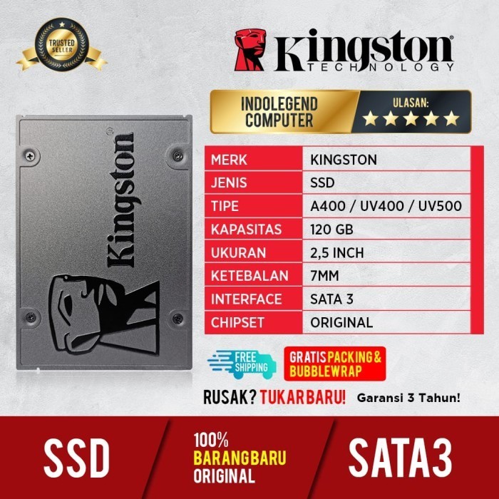 SSD KINGSTON 120GB - SSD ONLY