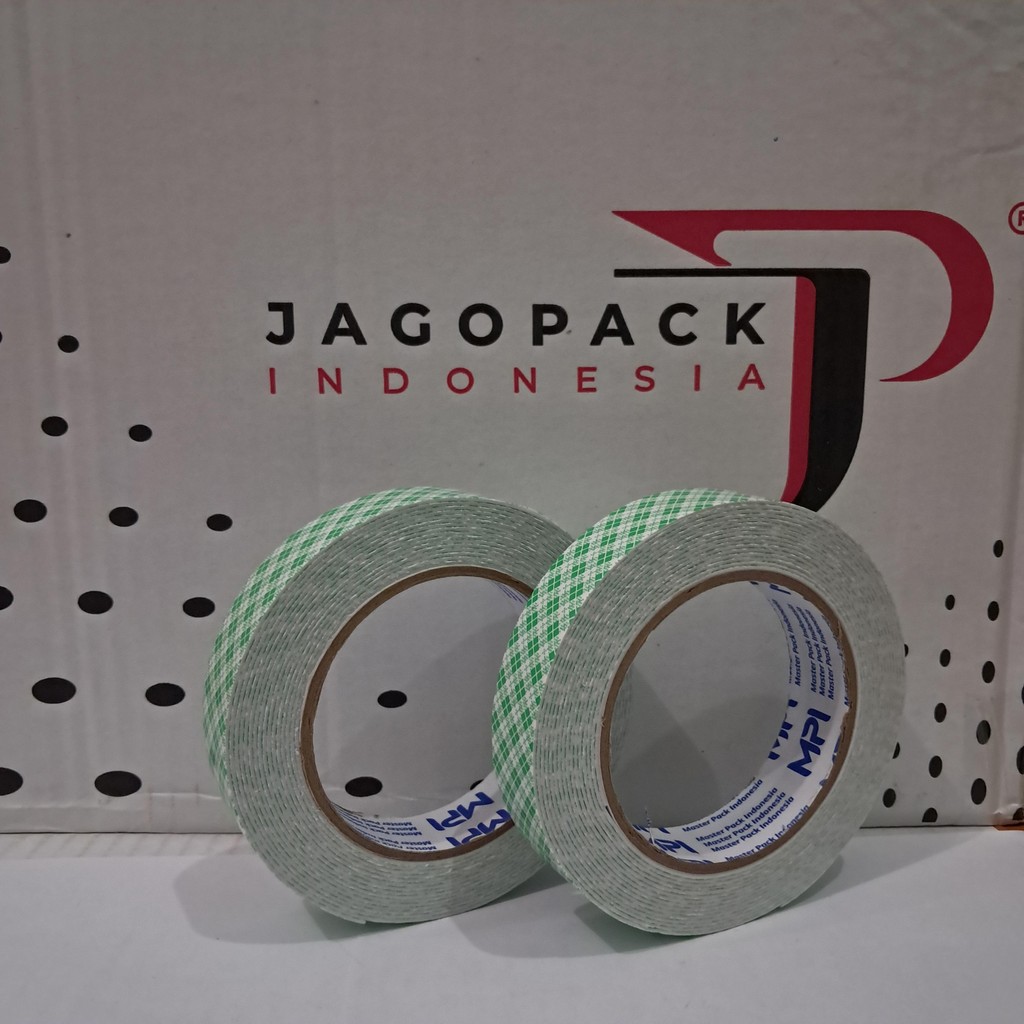 

2 Roll Double Foam Tape Batik Busa Putih Master Pack Indonesia 24mmx5 Meter