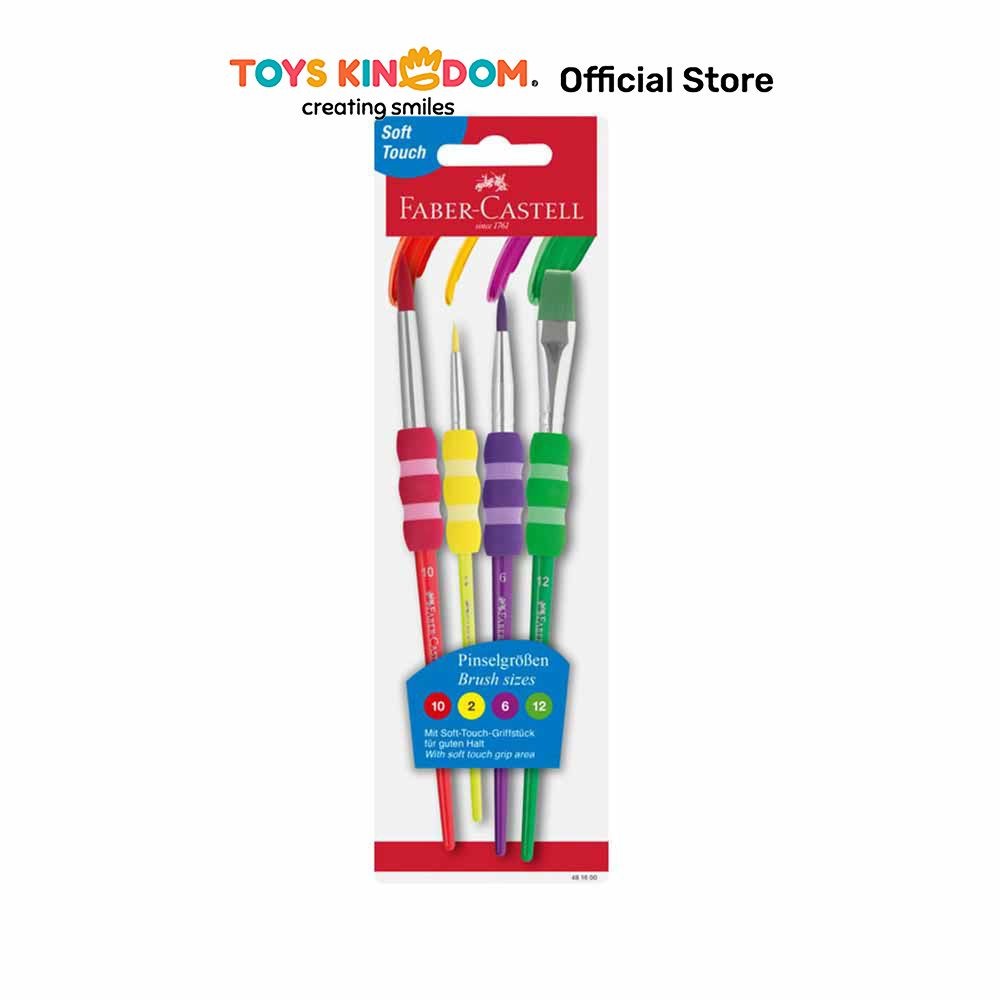 

Toys Kingdom Faber Castell Set 4 Pcs Kuas Cat Lukis 481600 Color Paint Brush Kuas Cat Warna Alat Melukis Perlengkapan Sekolah Anak Peralatan Menggambar Dan Melukis