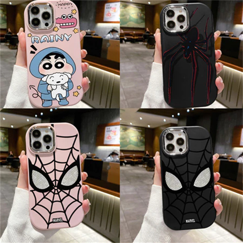 Seri casing ponsel karakter kartun lucu, cocok untuk iPhone XR iPhone 15 14 13 12 Pro Max iPhonex ca