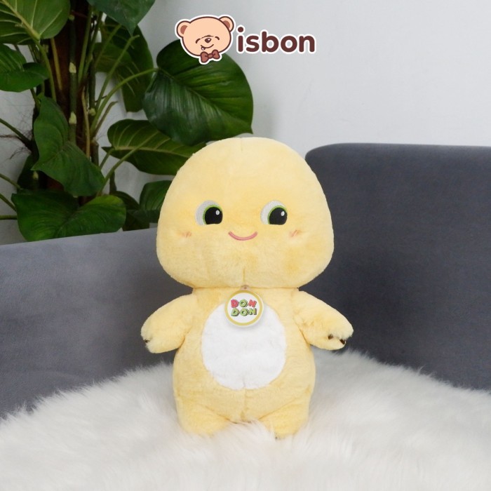 ✨Q.LnS✨ - SALE ISTANA BONEKA Dino Kuning Squishy Yellow Dino 12inch Mini Lucu Mainan - HAPPY BULU