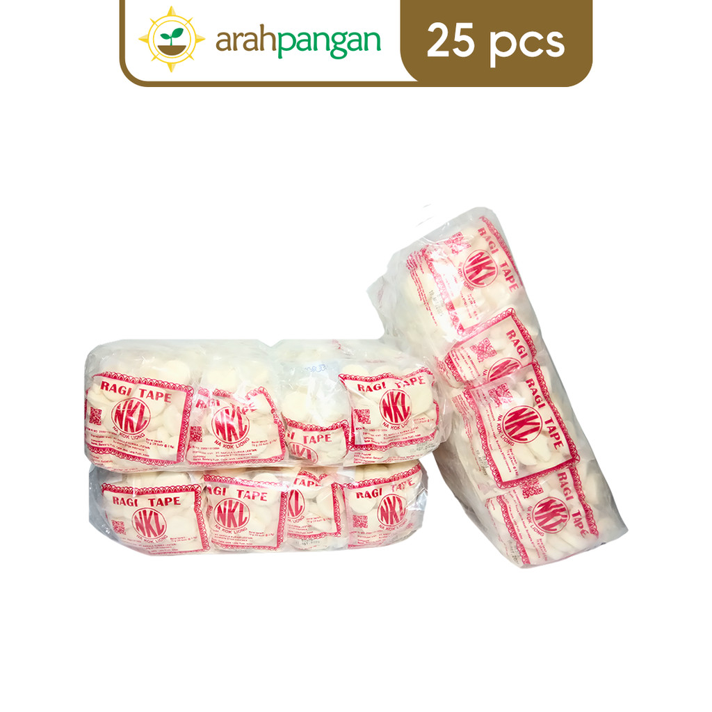 

Ragi Tape NKL 70gr 1 KANTONG ISI 25 PCS
