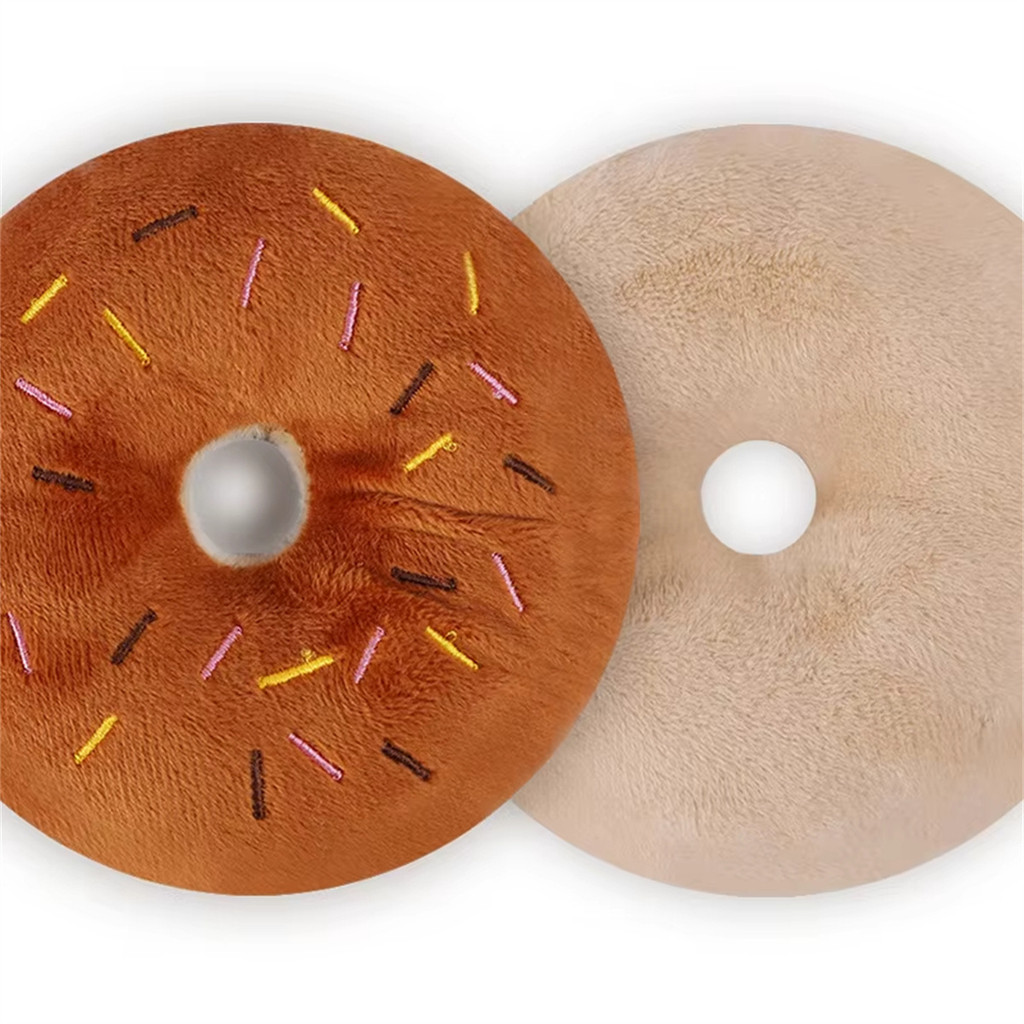 Soft Dog Donuts Plush Pet Dog Toys Soft Dog Donuts Plush Pet Dog Toys And Relieve Boredom Dog Toys