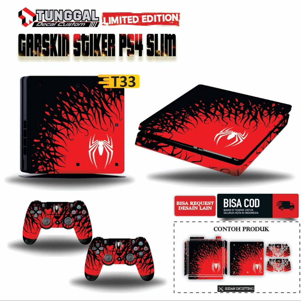 GARSKIN PS4 SLIM PS4 FAT PS4 PRO desain custom
