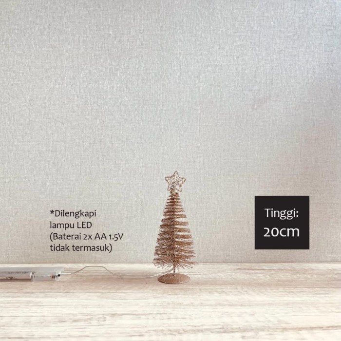 

LED Lighted Trees & Branches/Pajangan Hiasan Dekorasi Pohon Natal Led - Trees Star 20cm