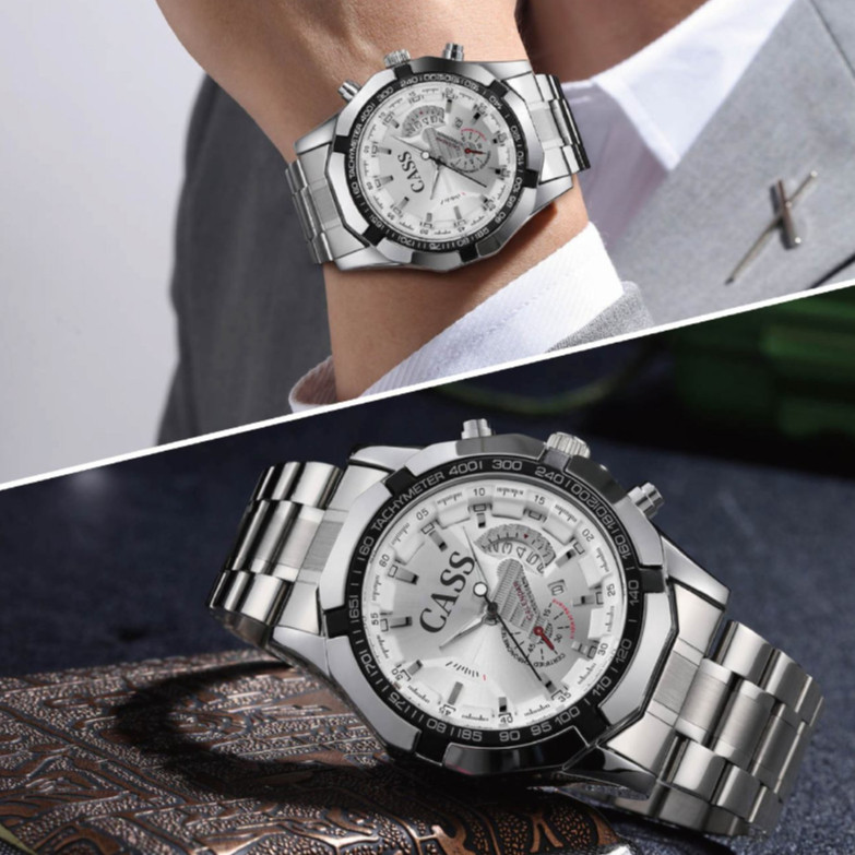CASS JAM TANGAN KUARSA TAHAN AIR OTOMATIS PRIA CASS JAM TANGAN PANDUAN KALENDER BISNIS FASHION