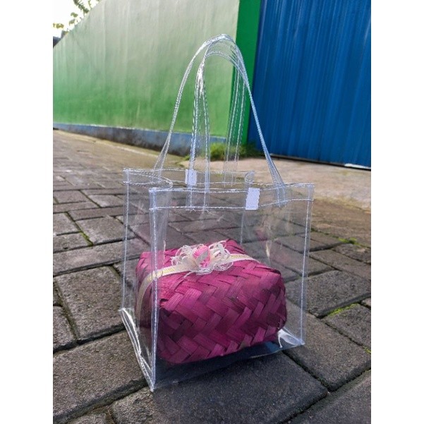 

Tas Mika Transparan Kotak Nasi Mini 20×15×20