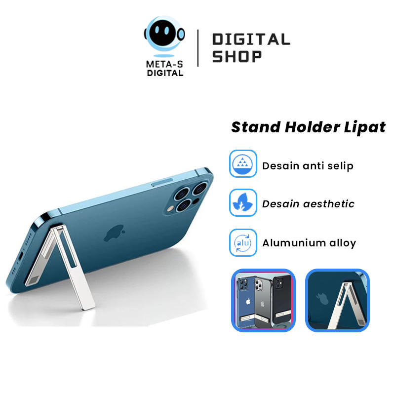 Holder Stand Hp Clip Mini / Stand Holder Lipat Ultra Thin Tipis Invisible Holder HP / Phone Stand Ho