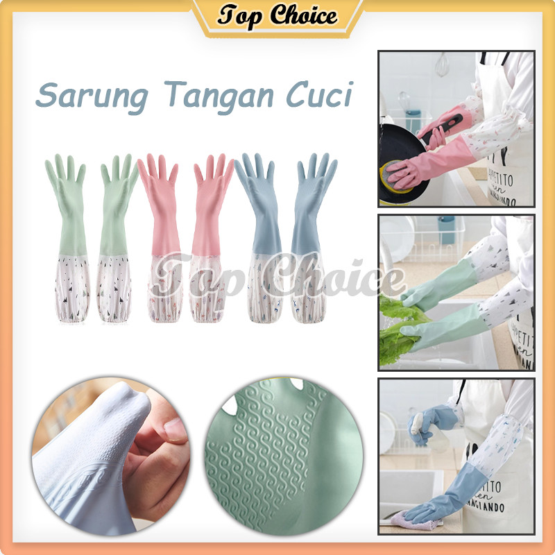 Sarung Tangan Cuci Panjang / Sarung Tangan Karet/sarung Tangan Karet Lateks
