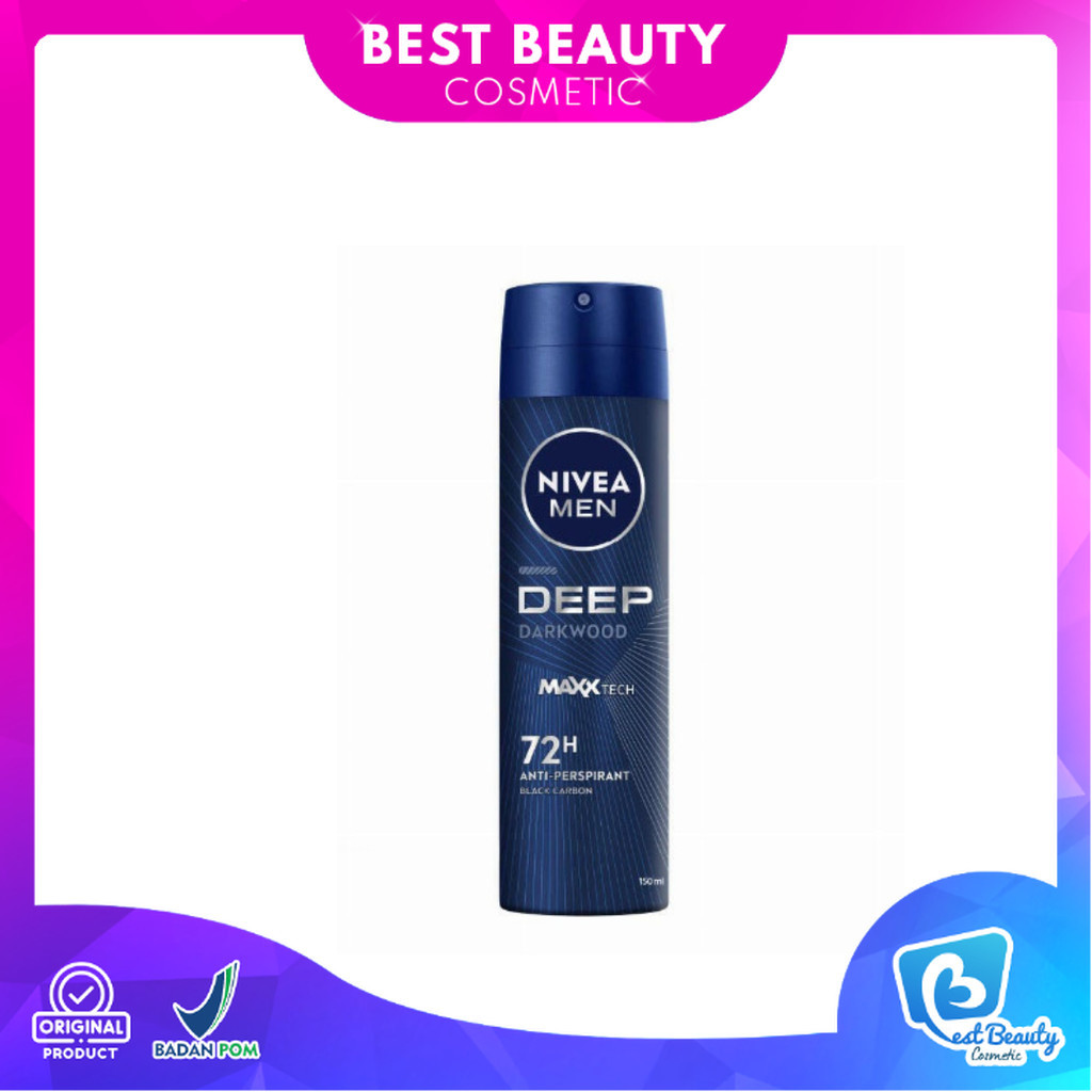 ★ BB ★  Nivea Men Deodorant Spray Deep Darkwood Maxxtech 72H Anti Perspirant 150ml