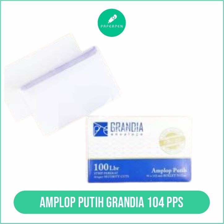 

(PRO_ATK) Amplop Putih Grandia 104 Pps