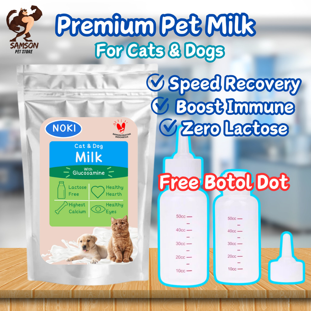 [FREE BOTOL DOT] 100GR DOT KUCING + SUSU KUCING BARU LAHIR PAKET HEMAT SUSU DAN DOT KUCING KITTEN NE