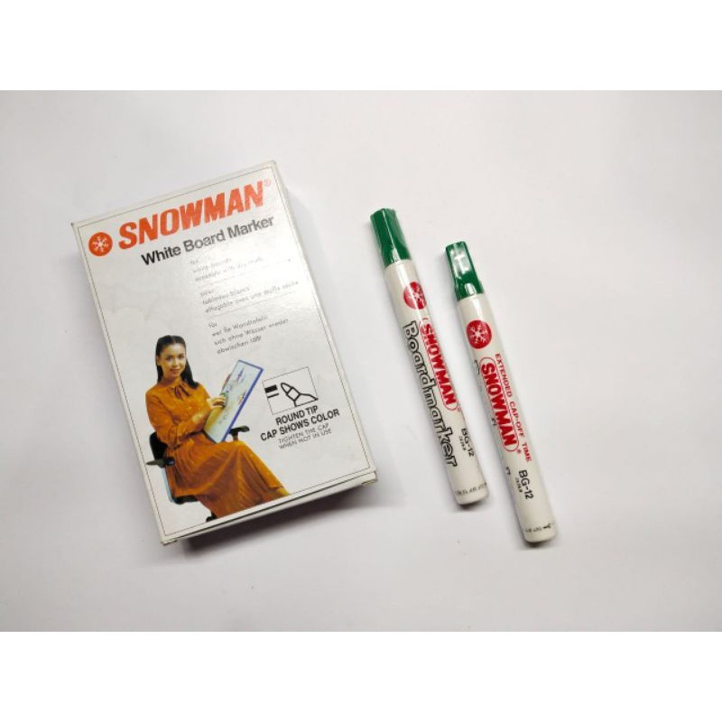 

(PST.ATK) SPIDOL SNOWMAN WHITE BOARD HIJAU