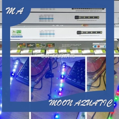 Lampu celup aquarium T4 led 2 baris 3 X MODE ARMADA AM T4 M 200 250 300 400 500 600 800 1000 1200 MO