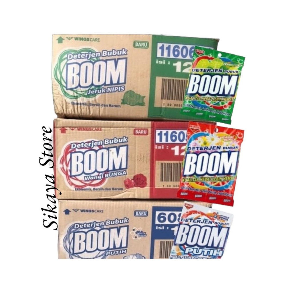 

Sabun Boom Detergen All variant 260 gr Isi 12 Pcs PER DUS
