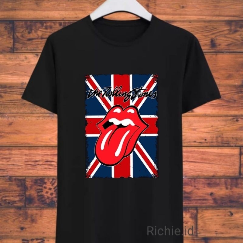 Kaos ROLLING STONES oversize  cotton combed 24s distro
