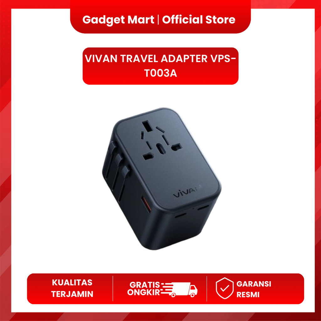 VIVAN Universal Travel Adaptor 20W VPS-T003A