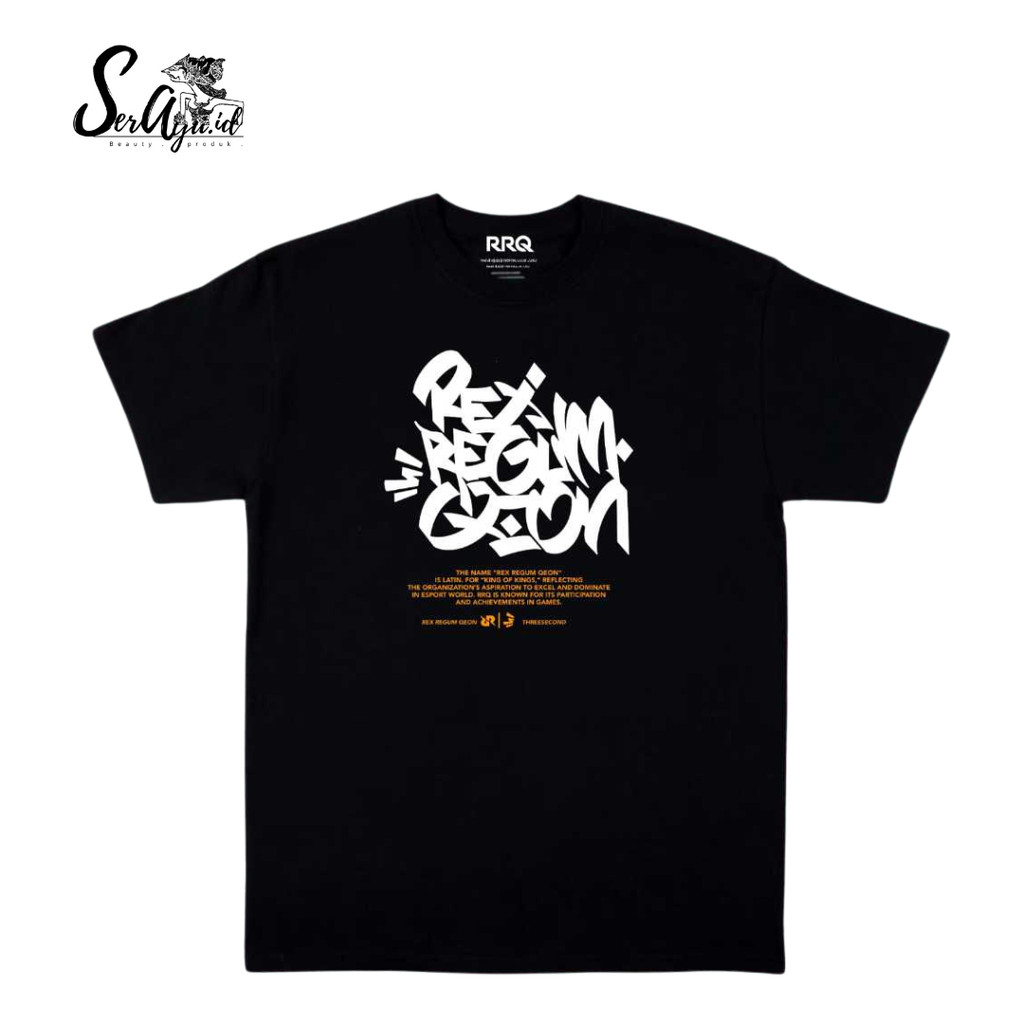 Kaos RRQ x 3SECOND Rousseau Hitam Tshirt RRQ Terbaru