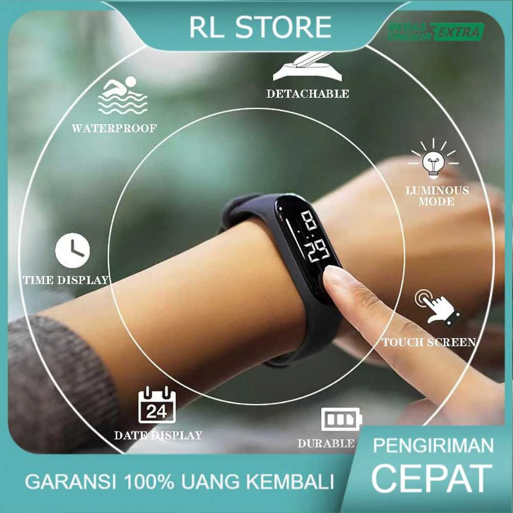 Smile Jam Tangan Digital LED Sillicone Sport Watch