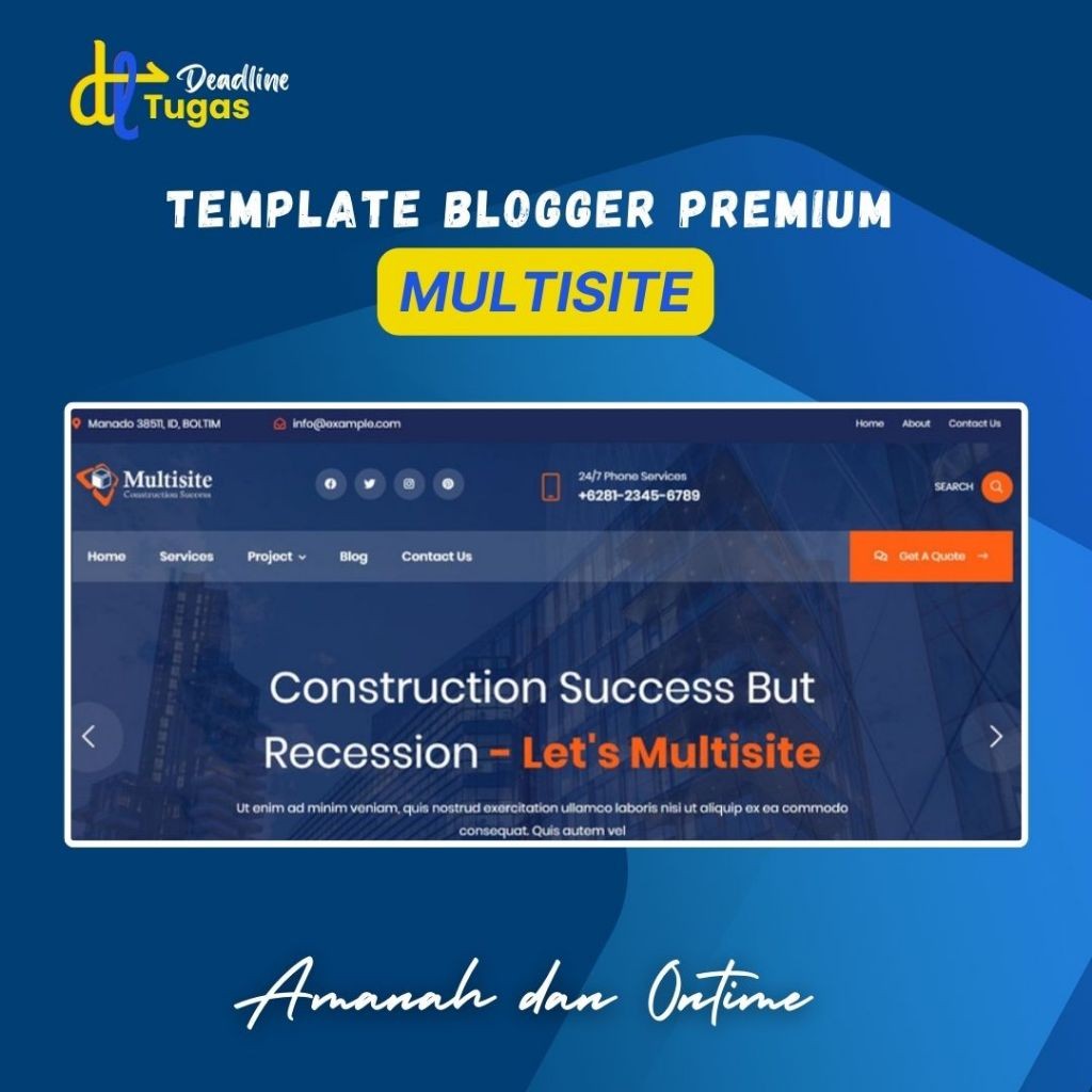 Template Premium Multisite Responsive Goomsite Blogger