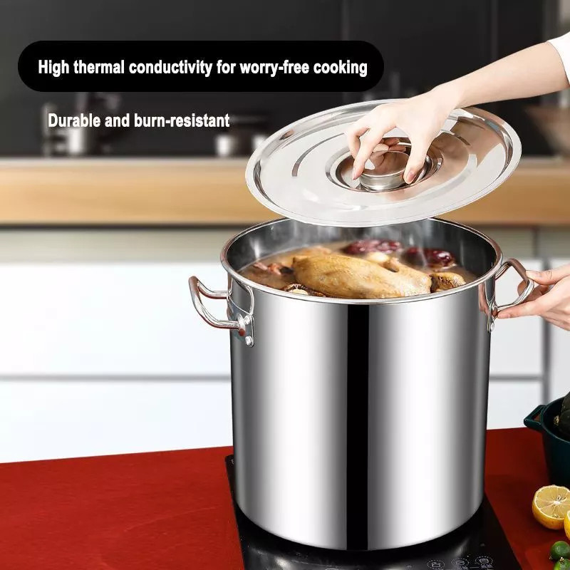 Supra Panci Stockpot & Steamer / Dandang / Kukusan Stainless Steel