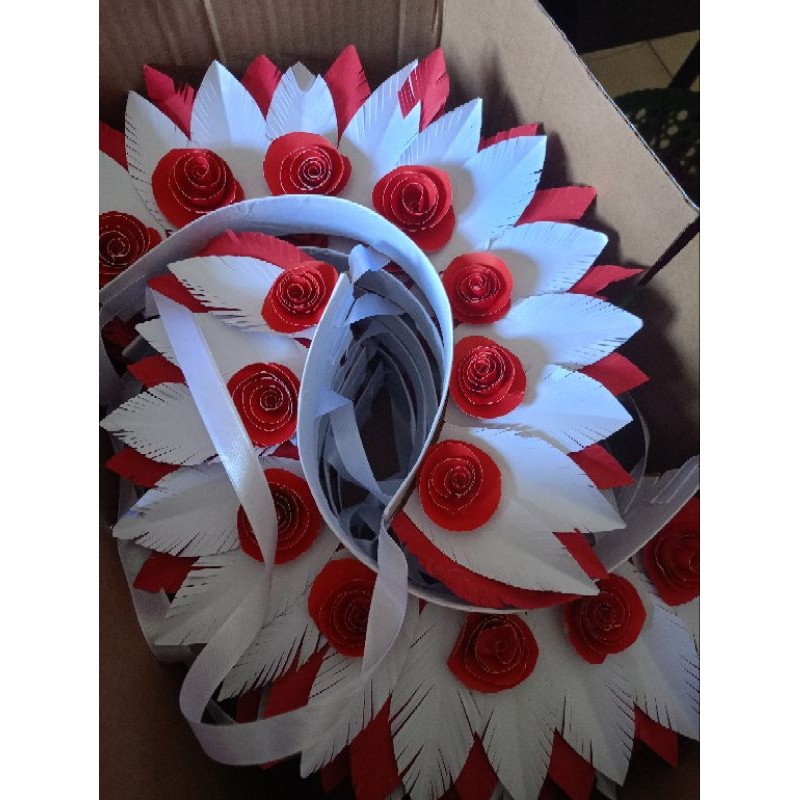 Mahkota karnaval merah putih / mahkota maskot