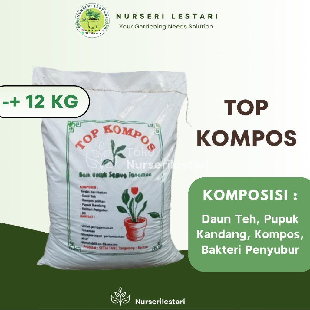 Kompos Top Kompos Setia Tani Berat 12 kg (SPX|GOJEK INSTANT)