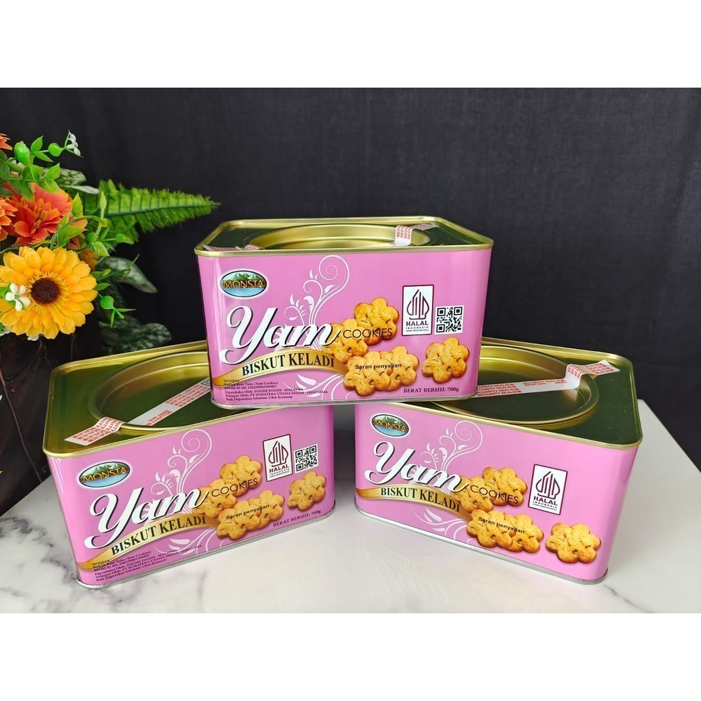 

MONSTA YAM COOKIES | YAM COOKIES BISKUIT KELADI | TARO BISKUIT 700 GRAM CEMILAN ENAK