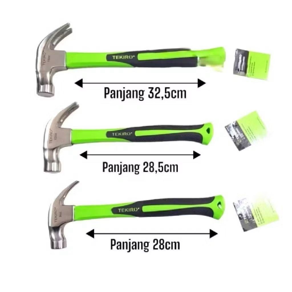 TEKIRO PALU KAMBING 8OZ 12OZ 16OZ (POLOS) WITH MAGNET CLAW HAMMER ORIGINAL TEKIRO PALU KAMBING Plast