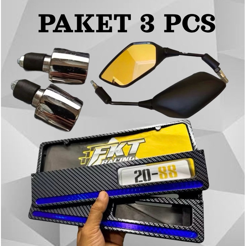 PAKETAN 3 PCS MODIF HEDON / PLAT CARBON LIS - JALU PCX - SPION PCX SSTD - aksesoris beat - aksesoris