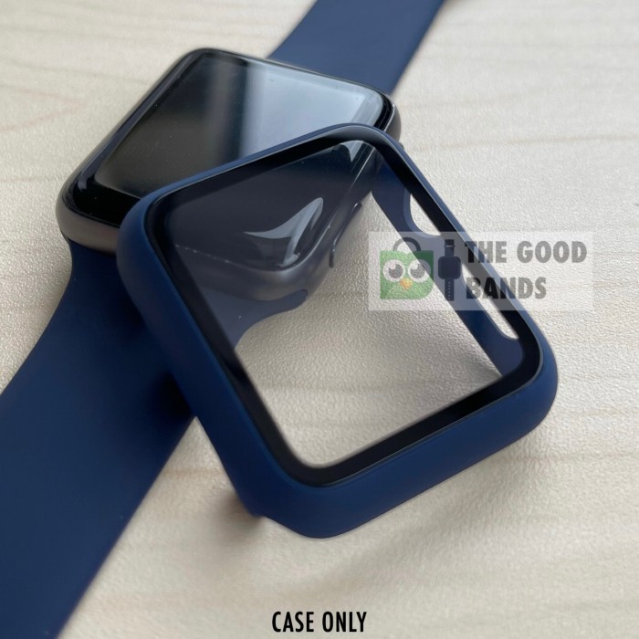 Terlaris~[BEST] bimowarso Case Apple Watch 3 2 1 Casing & Glass Full Cover TG Hard 38mm 42mm - MIDNI