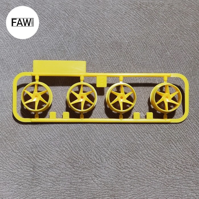 Velg spiral medium tamiya original loosepack kuning
