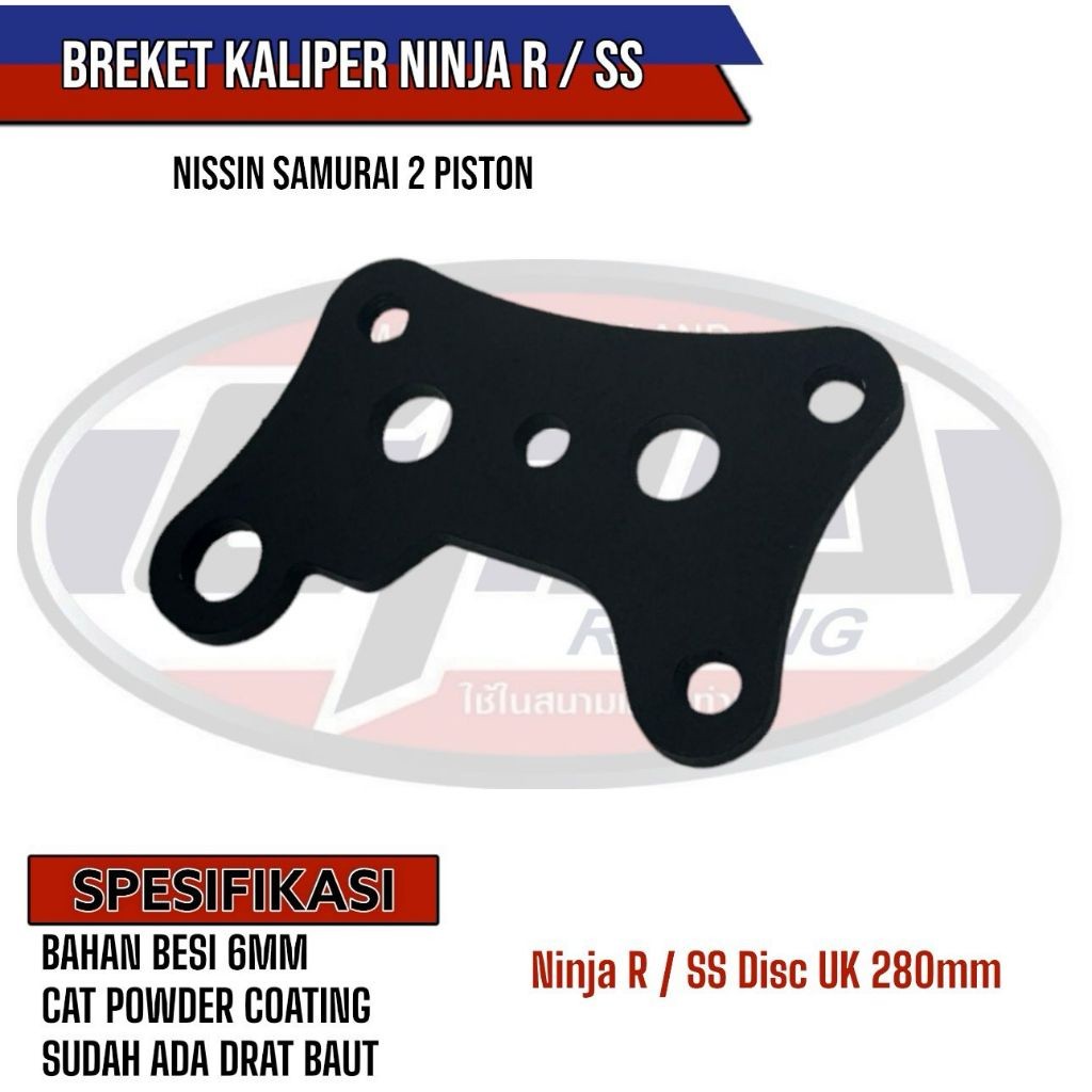 Breket NINJA R / SS  Kaliper NISSIN SAMURAI 2 Piston R9 RACING