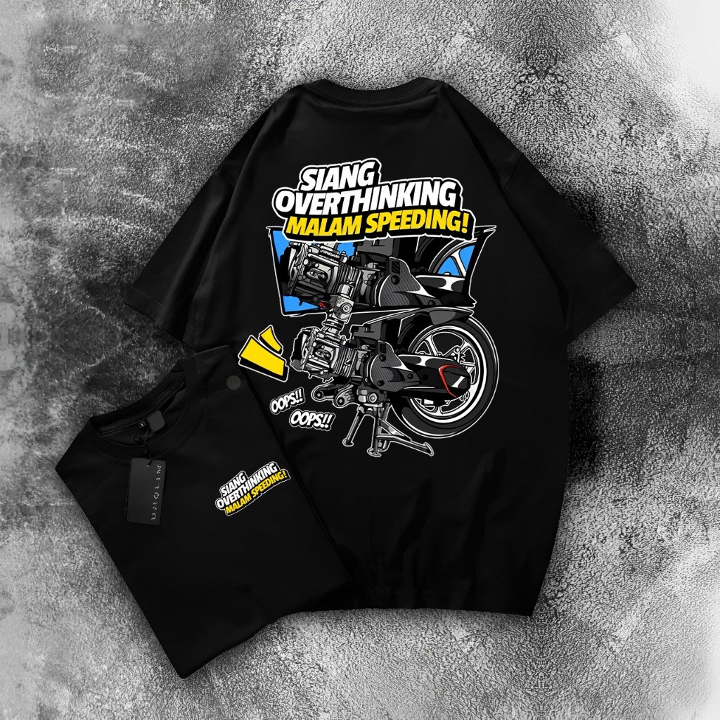 619 Apparel - T-Shirt Siang Overthinking Malam Speeding Wokie Store | Outside.Ltd | Twister Apparel