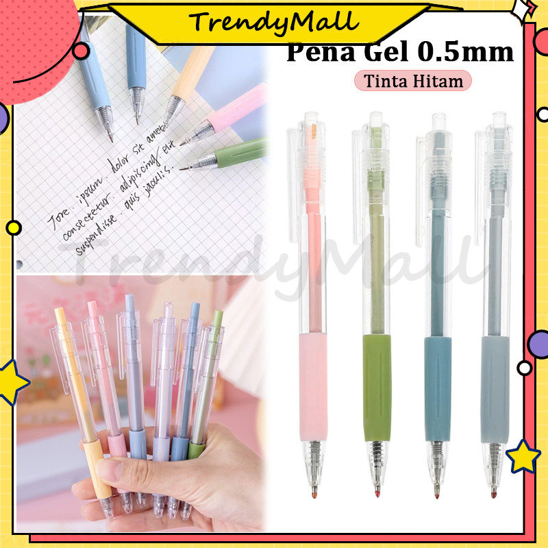 

Pena Warna Netral / Pena untuk Tanda Tangan / Pulpen Siswa 0.5mm Warna Hitam / Pena Aesthetic