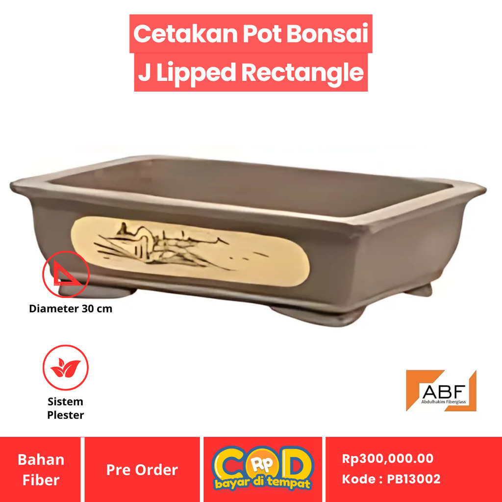 Cetakan Fiber Pot Bonsai / Pot Tanaman Diameter 30 cm